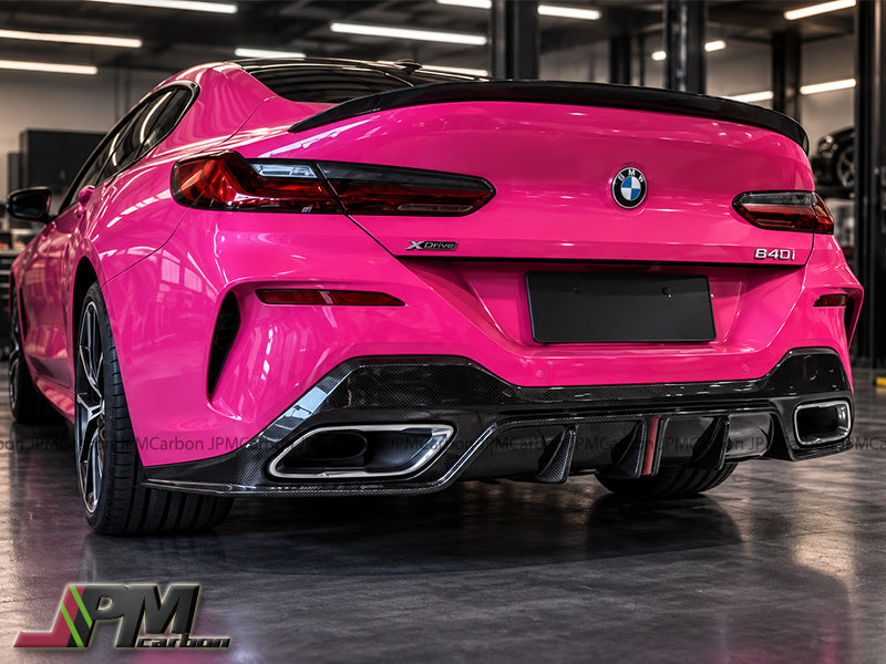 [JPMCarbon] K Style Carbon Fiber Rear Bumper Diffuser Fits For 2020-2025 BMW G14 G15 G16 8-Series M Sports Only