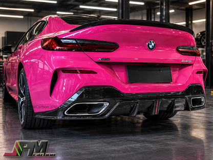 [JPMCarbon] K Style Carbon Fiber Rear Bumper Diffuser Fits For 2020-2025 BMW G14 G15 G16 8-Series M Sports Only