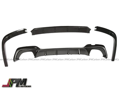 Y Style Gloss Black Rear Diffuser (For Quad Exhaust Tips) Fits For 2019-2022 BMW G20 with M-Sport Only