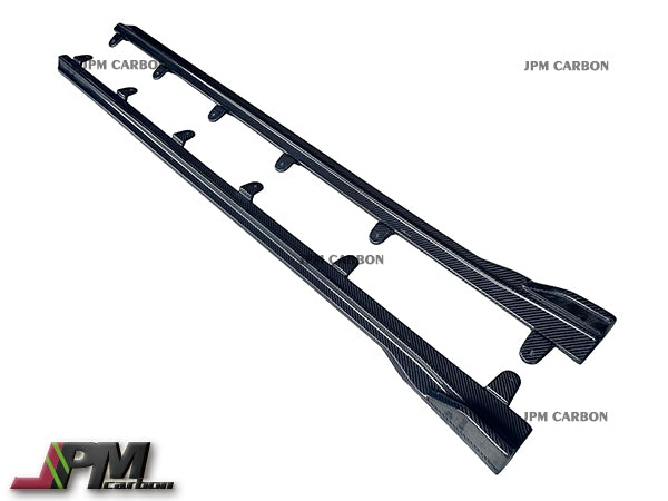 M Performance Style Carbon Fiber Side Skirt Add-on Lips Fits For 2020up BMW G22 G23 4-Series with M-sport Package Only