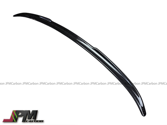 V Style Carbon Fiber Trunk Spoiler Fits For 2020-2025 BMW G22 4-Series Coupe Only