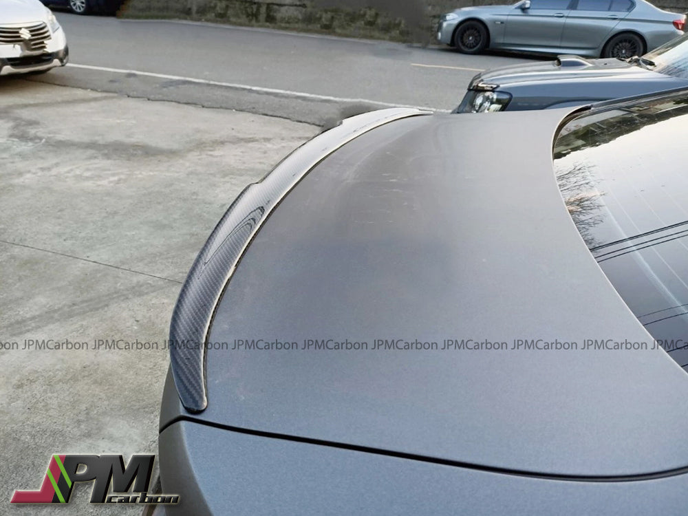 V Style Carbon Fiber Trunk Spoiler Fits For 2020-2025 BMW G22 4-Series Coupe Only