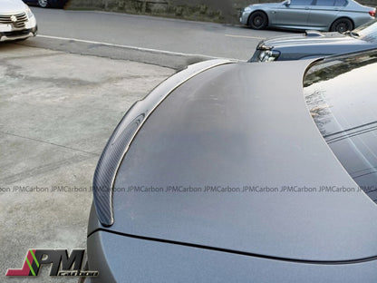 V Style Carbon Fiber Trunk Spoiler Fits For 2020-2025 BMW G22 4-Series Coupe Only
