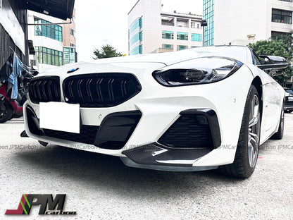 DP Style Carbon Fiber Front Add-on Splitter Lips Fits For 2019-2024 BMW G29 Z4 with M-Sport Package Only