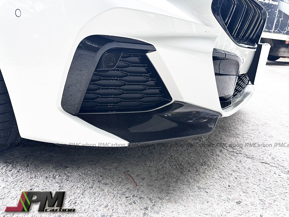 DP Style Carbon Fiber Front Add-on Splitter Lips Fits For 2019-2024 BMW G29 Z4 with M-Sport Package Only