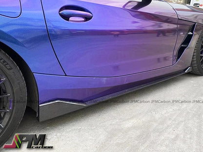 AG Style Carbon Fiber Side Skirt Lips Fits For 2019-2024 BMW G29 Z4 with M-Sport Package Only