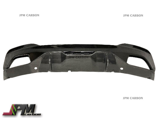 Performance Style Rear Plastic Diffuser plus Carbon Fiber Bottom Lip Fits For 2017-2023 BMW G30 with M-Sport Only