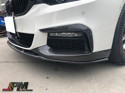 Carbon Fiber Front Bumper Fog Light Add-on Trim Covers Fits For 2017-2020 BMW G30 G31 5-Series with M-sport Package Only (Copy)
