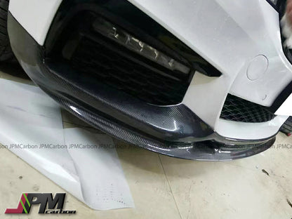 3D II Style Carbon Fiber Front Bumper Add-on Lip Fits For 2017-2020 BMW G30 5-Series with M-sport Package Only