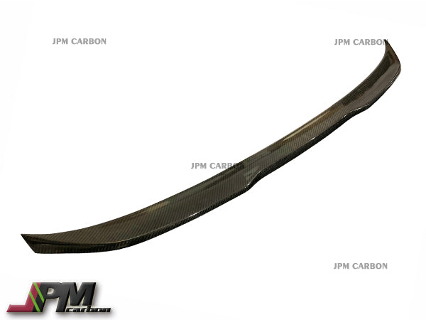 PR Style Carbon Fiber Trunk Spoiler Fits For 2017-2023 BMW G30 5-Series Sedan