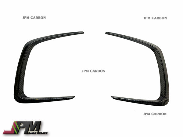 Carbon Fiber Engine Hoods Vent Trims Fins Fits For 2020-2024 BMW G80 M3 / G82 M4 Only