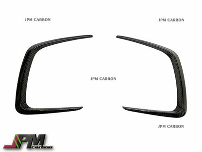 Carbon Fiber Engine Hoods Vent Trims Fins Fits For 2020-2024 BMW G80 M3 / G82 M4 Only