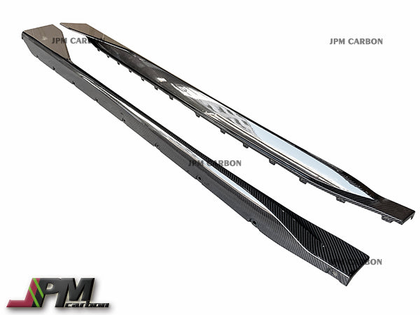 MP Style Carbon Fiber Replacement Side Skirt Fits For 2021up BMW G80 M3 Only