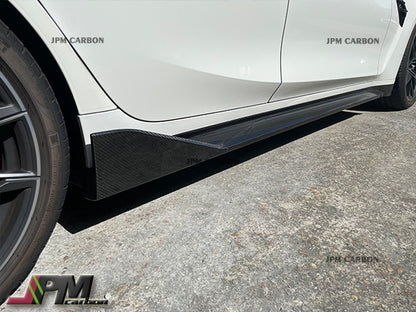 MP Style Carbon Fiber Replacement Side Skirts Fits For 2021-2024 BMW G80 M3 Only