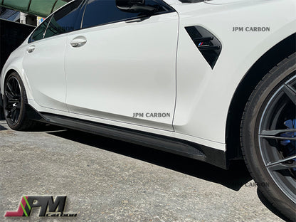 MP Style Carbon Fiber Replacement Side Skirts Fits For 2021-2024 BMW G80 M3 Only