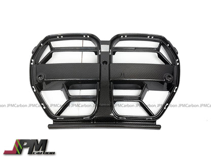 CSL Style Dry Carbon Front Nose Replacement Grille w/o ACC Fits For 2020-2025 BMW G80 M3 / G82 M4 Only
