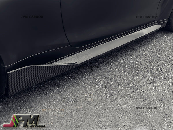 MP Style Carbon Fiber Side Skirt Replacement Fits For 2021-2024 BMW G82 M4 Only
