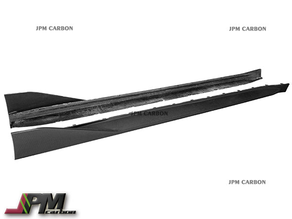 MP Style Carbon Fiber Side Skirt Replacement Fits For 2021-2024 BMW G82 M4 Only
