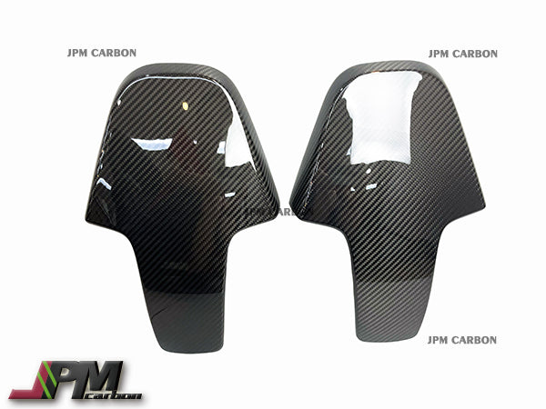 Carbon Fiber Front Seats Back Add-on Trim Covers Fits For 2020-2024 BMW G80 M3 / G82 M4 Only