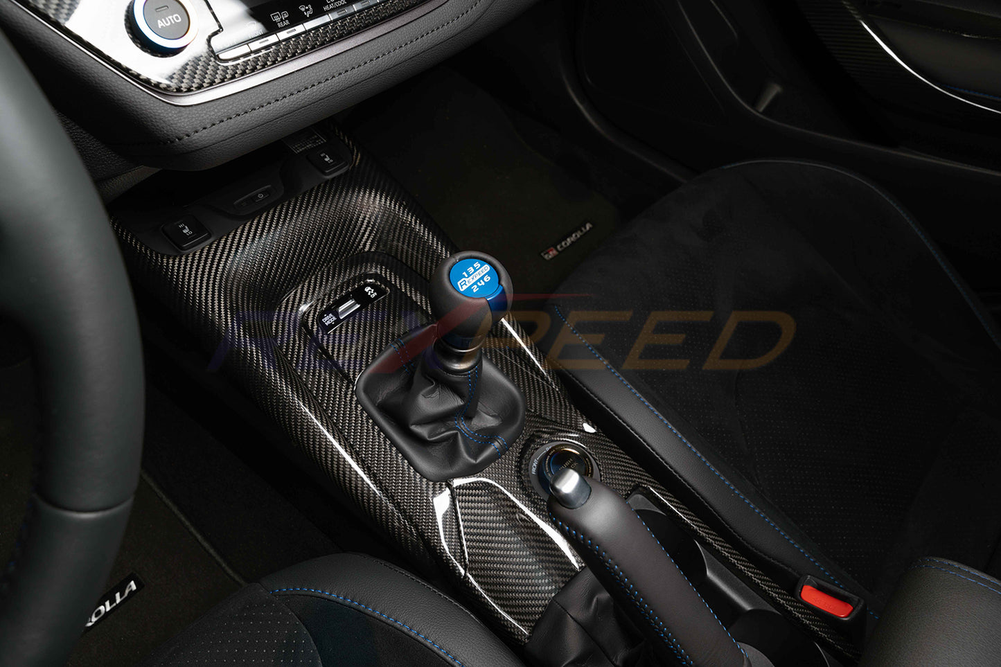 Rexpeed -  2023+ GR Corolla Dry Carbon Gear Shift Trim Cover