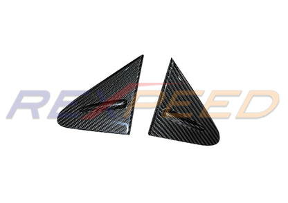Rexpeed -  2023+ GR Corolla Dry Carbon Wind Deflector Covers (2 units)