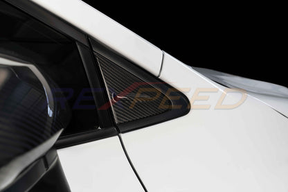 Rexpeed -  2023+ GR Corolla Dry Carbon Wind Deflector Covers (2 units)