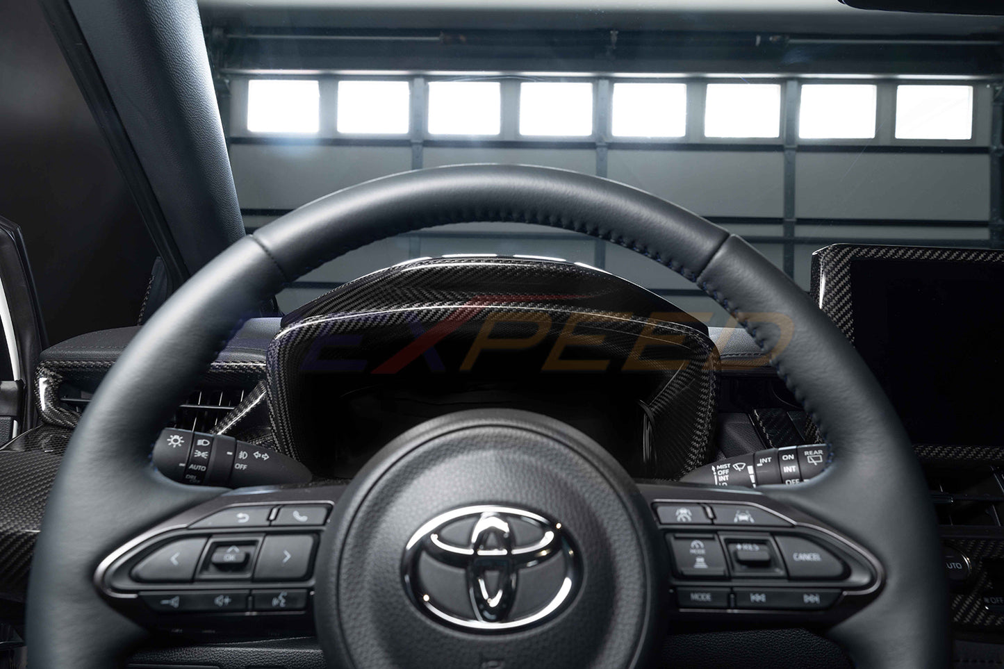 Rexpeed - 2023+ GR Corolla Dry Carbon Dashboard Frame Cover