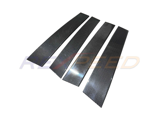 Rexpeed - 2023+ GR Corolla Dry Carbon B-Pillar Trims (4 units)