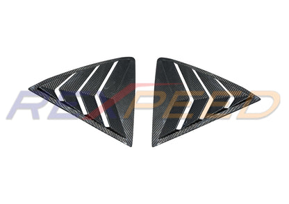 Rexpeed - 2023+ GR Corolla Dry Carbon Rear Window Louver Shutter Covers