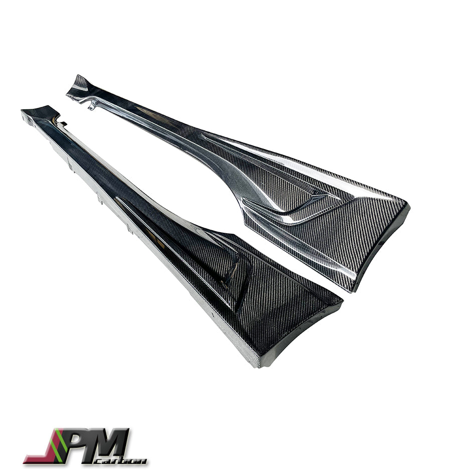 TRD Style Carbon Fiber Side Skirt Add-on Lips Fits For 2022up Toyota GR86 Only