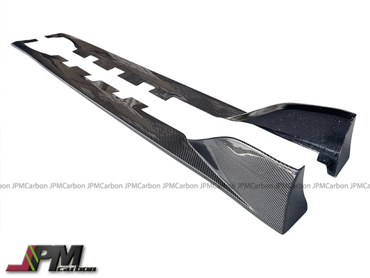 CS Style Carbon Fiber Side Skirt Add-on Lips Fits For 2022-2025 Toyota GR86 & Subaru BRZ