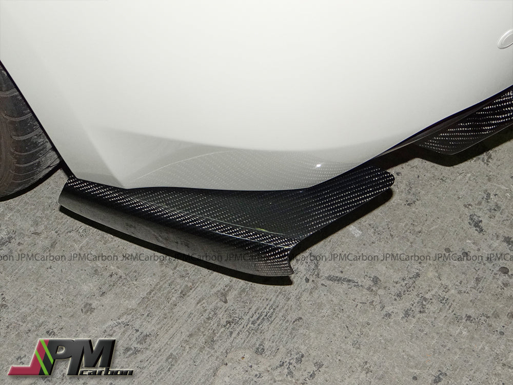 [JPMCarbon] VR Style Carbon Fiber Rear Add-on Splitter Lips Fits For 2008-2010 Subaru WRX STI GRB Only