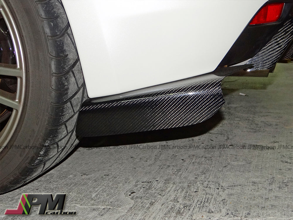 [JPMCarbon] VR Style Carbon Fiber Rear Add-on Splitter Lips Fits For 2008-2010 Subaru WRX STI GRB Only