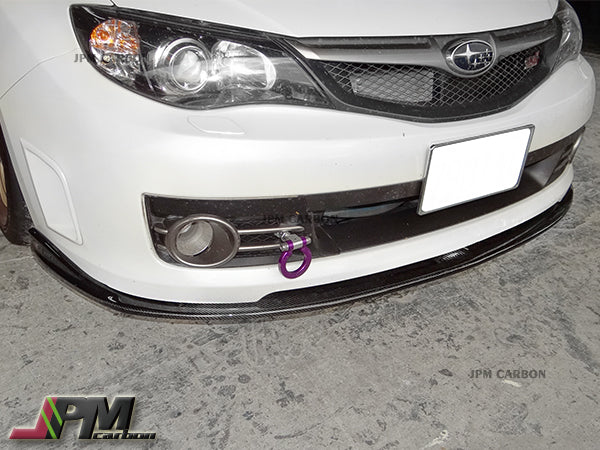 CS Style Carbon Fiber Front Bumper Add-on Lip Fits For 2008-2010 Subaru WRX STI GRB Only
