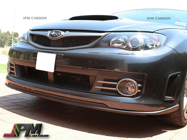 STI Style Carbon Fiber Front Bumper Add-on Lip Fits For 2008-2010 Subaru WRX STI GRB Only