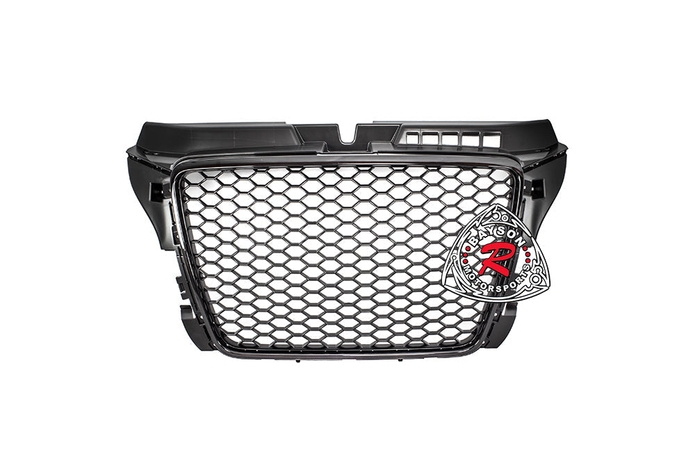 RS3 Style Front Grille (Black) For 2009-2013 Audi A3/S3 (8P)