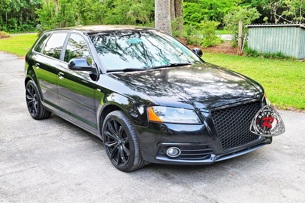 RS3 Style Front Grille (Black) For 2009-2013 Audi A3/S3 (8P)