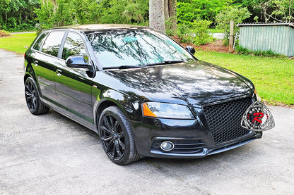RS3 Style Front Grille (Black) For 2009-2013 Audi A3/S3 (8P)