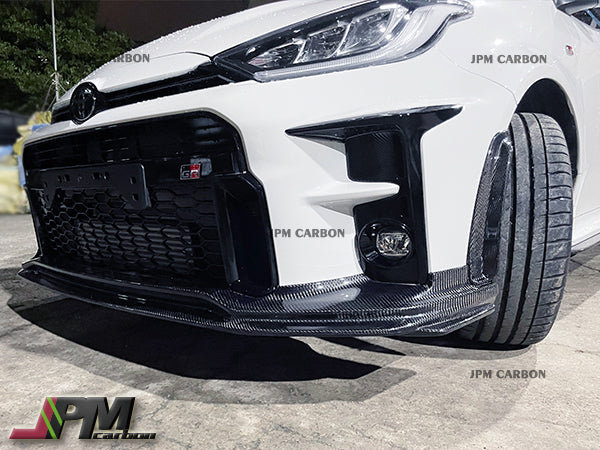 TRD Style Carbon Fiber Front Bumper Add-on Lip Fits For 2020up Toyota GR Yaris Only