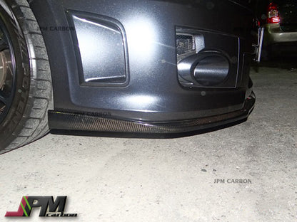 E Style Carbon Fiber Front Bumper Add-on Lip Fits For 2011-2014 Subaru WRX STI GVF Only