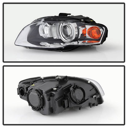 SPYDER XTune 06-08 Audi A4/S4 Halo Xenon HID Models Driver side headlight HD-JH-AA406-HID-L 9045714