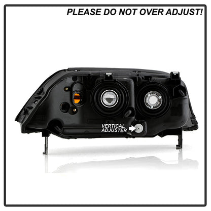 SPYDER Xtune Acura Mdx 2004-2006 Crystal Headlights Black HD-JH-AMDX04-AM-BK 9026195