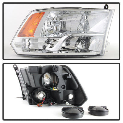 SPYDER xTune Dodge Ram 1500 09-17 (Non-LED) OEM Style Headlights - OEM Chrome HD-JH-DR09-QU-C 9040184