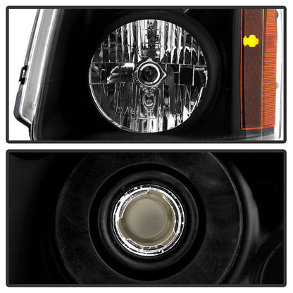 SPYDER Xtune GMC Yukon/Yukon Xl 07-14 Crystal Headlights Black HD-JH-GMCY07-AM-BK 9027352