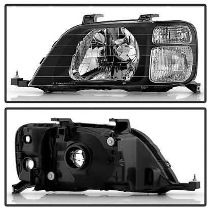 SPYDER 97-01 Honda CR-V Halogen OEM Style Headlight - Set - Black (HD-JH-HCRV97-BK) 9054747