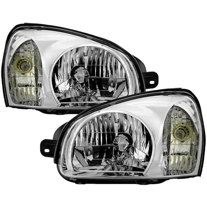 SPYDER 01-03 Hyundai Santa Fe OEM Style Headlights - Chrome (HD-JH-HYSAF01-C) 9054761