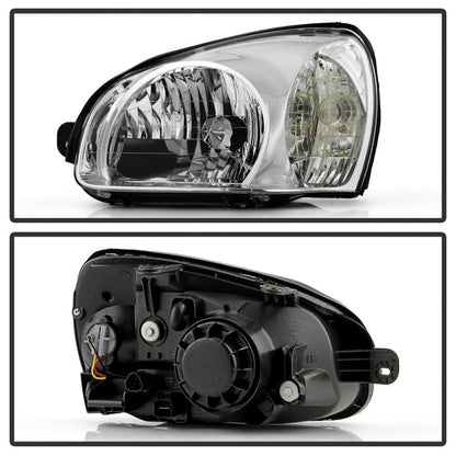 SPYDER 01-03 Hyundai Santa Fe OEM Style Headlights - Chrome (HD-JH-HYSAF01-C) 9054761