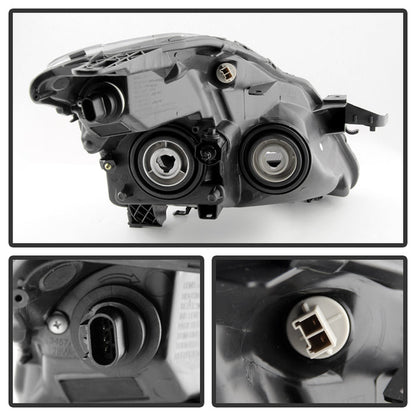 SPYDER Xtune Nissan Altima Coupe 08-09 Halogen Only OEM Headlights Black HD-JH-NA08-2D-BK 9029691