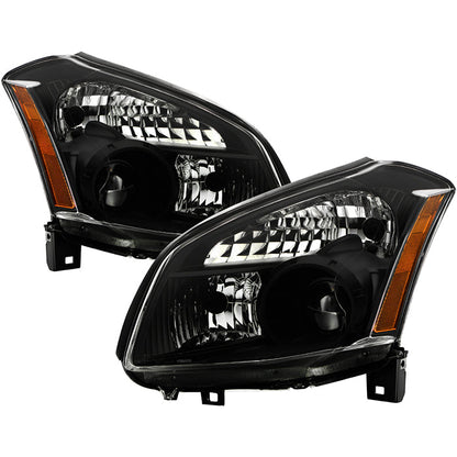 SPYDER Xtune Nissan Maxima (Halogen Only) 07-08 Crystal Headlights Black HD-JH-NM07-AM-BK 9025549
