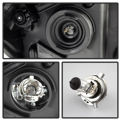 SPYDER Xtune Nissan Versa 07-12 Crystal Headlights Black HD-JH-NV07-AM-BK 9023613